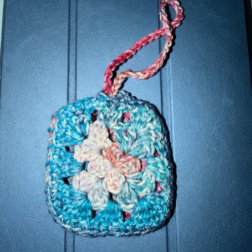 Multicolor Crochet Pouch